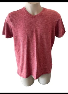 Camiseta Apt 9 Cuello en V Ajuste Premier Flex Roja Para Hombre Grande Transpirable Elastizada - Imagen 1 de 5