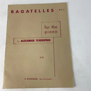 Alexander Tcherepnin Bagatelles Opus 5 per pianoforte musica 10 canzoni Schirmer - Foto 1 di 3
