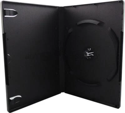 14毫米黑色可堆叠6张光盘DVD盒套装 — 第 1/4 张图片