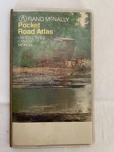 Vintage Rand McNally Pocket Road Atlas USA Canada Mexico Census From 1980s Merck - Picture 1 of 9