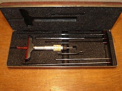 Starrett Micrometer Depth Gauge No.449 With Non Rotating Blade Rods 0-6  • 49.99£