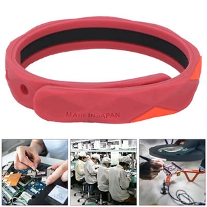 Pulsera Antiestática Antichoque Correa de Muñeca Extracción Electrostática Pulsera Roja - Imagen 1 de 12