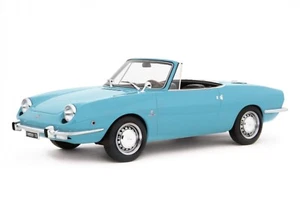 Laudoracing Fiat 850 Sport Spider Blu chiaro 1968 1/18 LM148C - Imagen 1 de 2
