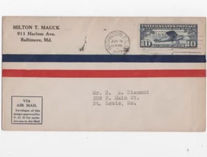 FDC #c10    1st Milton T Mauck cover - Picture 1 of 2