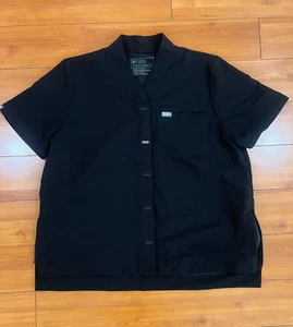 Blusa Médica Mantón Cuello Clásico Figs para Mujer Talla XL Negra PO# 1759 - Imagen 1 de 5
