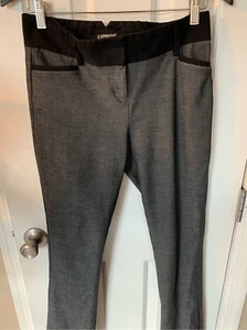 Express columnist gray and black pants size 2R - Picture 1 of 4