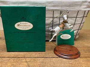 NIB HALLMARK ☀LIMITED EDITION LOT☀ Porcelain 4 ORNAMENTS W/ STANDS -  1993 1994 - Picture 1 of 10