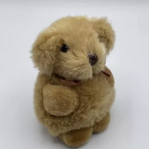 Peluche cane cucciolo Russ Benji Palm Pets marrone palla rotonda piccolo berretto 1998 vintage 5 pollici - Foto 1 di 12