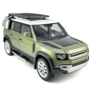2020 Land Rover Defender 110 Model Car 1:18 Metal Diecast Toy Vehicle Green - Picture 1 of 17