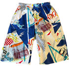 Vintage 80S 90S Op Ocean Pacific Shorts Abstract Beach Board Shorts Drawstring