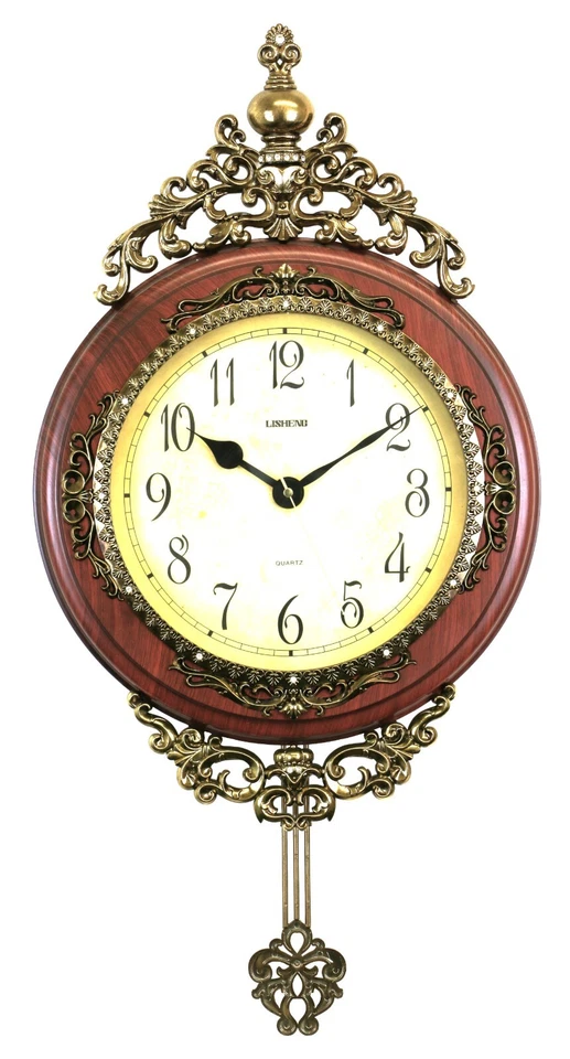 Victorian Style Ornate Pendulum Wall Clock - Image 1 of 1