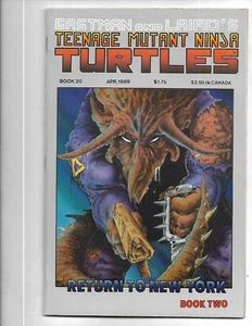 Teenage Mutant Ninja Turtles #20,  1989, NEAR MINT +, 9.6, 1st print B&W Vintage - Foto 1 di 3