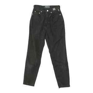 Jeans Versace para mujer negros de cintura alta cónicos de alta costura | Denim vintage años 90 de colección - Imagen 1 de 4