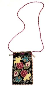 Usbekische bestickte handgefertigte kleine Tasche (Tasche für Handy, Tasche für Kosmetik, Geschenk) - Bild 1 von 6