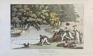 1817 Rowlandson RURAL SPORTS ARE BETTER FAR... The Dance Of Life HC Etching - Picture 1 of 2