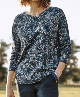 J.Jill ~ 3X ~ NEW Very Pretty Printed V-Neck Pullover ~ NWT - Image 1 of 4