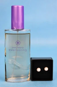 "Sweet Honesty Everlasting" Vintage AVON Fragrance Gift Set With Earrings - NIB - Picture 1 of 8