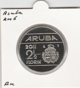 Aruba 2 1/2 florin 2000 BU - KM6 (read!!!!) - Picture 1 of 1
