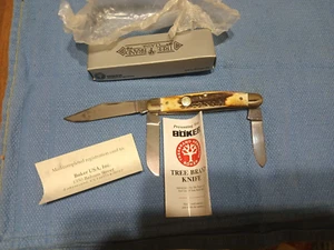 Boker Tree Brand Classic Stockman Knife, Burnt Stag Handles 4474 - Picture 1 of 16