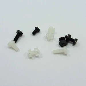 M3 Nylon Muttern und Schrauben 6 mm / 8 mm schwarz oder weiß Kunststoffschrauben - Bild 1 von 5