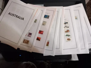 Australia: collection with more than 1300 stamps, used in albums, EBAU999 - Picture 1 of 10