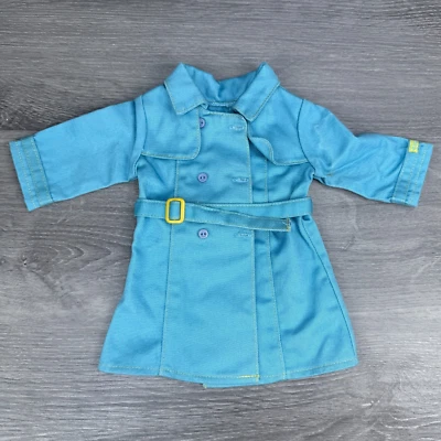 Abrigo American Girl 18" Muñeca Just Like You Azul Lluvia Doble Pecho G_Z108 Foto 1 de 4