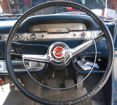 CLASSIC LEATHER STEERING WHEEL COVERS  (GLOVES) - FORD CONSUL ZEPHYR ZODIAC Mk2 • 75.54€