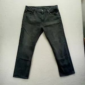 Levis 505 Jeans Mens 38x30 Gray Stretch Denim Cotton Blend Straight - Picture 1 of 12