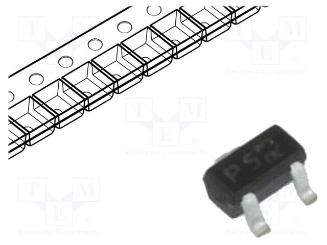 1 Stück, Diode: TVS Array RCLAMP0502BATCT /E2DE - Bild 1 von 1