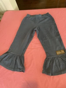Matilda Jane Big Ruffles Navy Pants 6 READ - Picture 1 of 9