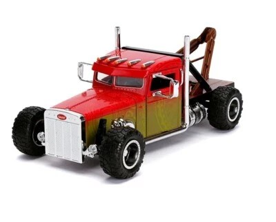 1/24 Jada Fast & Furious Movie HOBBS & SHAW Custom Peterbilt Tow Truck Red 32089 - Image 1 of 4