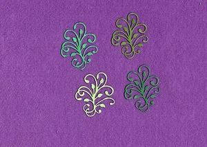 Tarjeta de álbum de recortes troquelado VINE SWIRL - Imagen 1 de 1