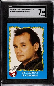 1989 O-Pee-Chee Ghostbusters 2 #2 Bill Murray Is Venkman SGC 7 NM - Picture 1 of 2