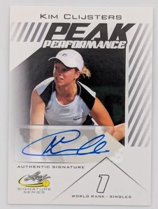 2017 Leaf Signatures Peak Performance Autographs - Kim Clijsters #PP-KC1 (AU) - Picture 1 of 2