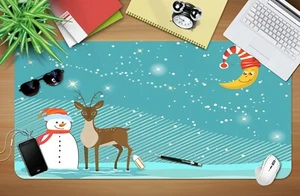 3D Christmas Hat G33 Christmas Non-slip Desk Mat Keyboard Pad An - Picture 1 of 6