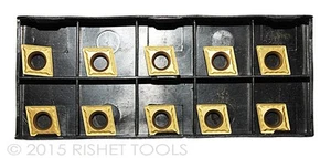 RISHET TOOLS CCMT 32.50 C5 Multi Layer TiN Coated Carbide Inserts (10 Stück) - Bild 1 von 1