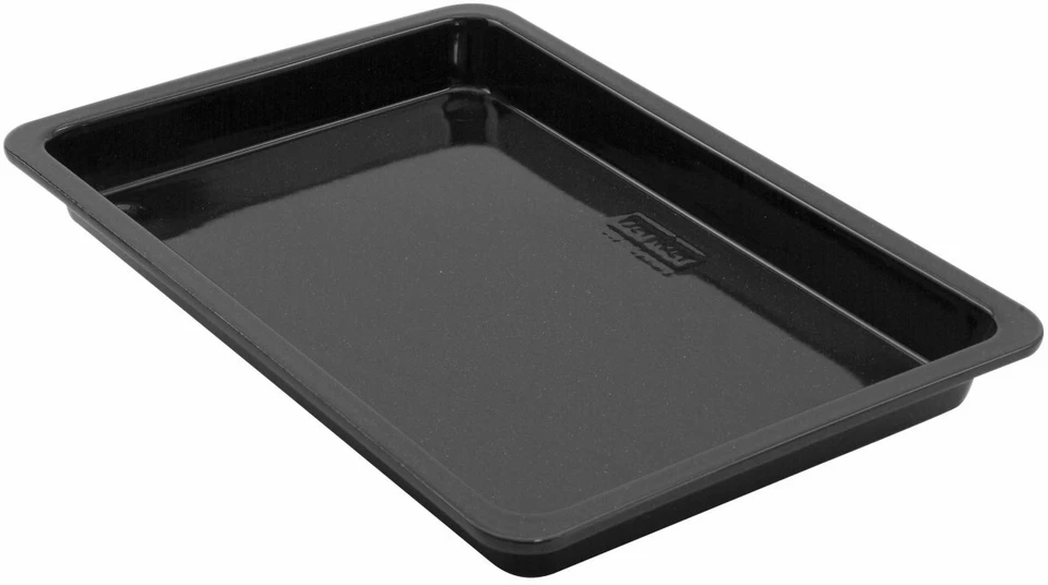 FMprofessional Pizzablech 42 cm Stahl Schwarz Pizza Backblech Ofenblech Backen - Bild 1 von 2