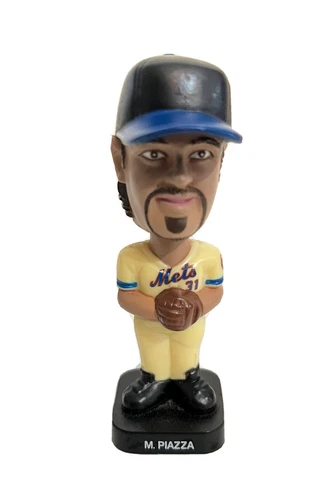 MIKE PIAZZA NEW YORK METS Vintage 2002 BOBBLEHEAD Small USED - FOTOBALL Cover