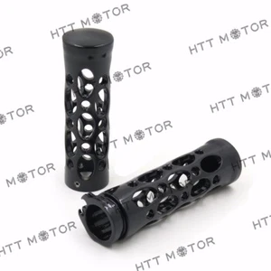 Black 1" Hand Grips For Nomad Drifter Vulcan 1600 2000/ Kawasaki Vulcan 1500 - Picture 1 of 8
