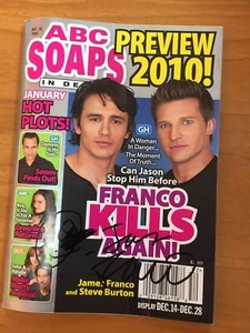 JAMES FRANCO Signed ABC Soaps In Depth General Hospital 12/28/09 b - Picture 1 of 4