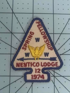1974 BROAD CREEK FELLOWSHIP EVENTO NENTICO LODGE 12 BOY SCOUT ORDINE FRECCIA OA (SR) - Foto 1 di 1