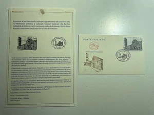 2020 Bollettino Illustrativo + Busta FDC Cattedrale di Volterra - Picture 1 of 2