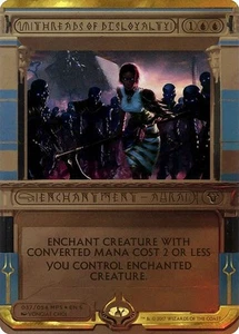 Mtg Blue/English Version Threads Of Disloyalty Foil Amonghet Invocations Mps - Picture 1 of 1