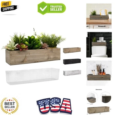 Maceta interior rústica multicolor con revestimiento de plástico duradero - tamaños 17x5 Foto 1 de 4