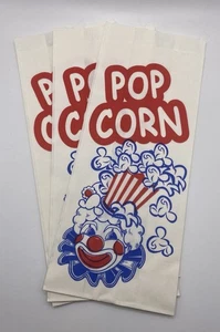 3 bolsas de maíz vintage de circo carnaval payaso pop, nuevas de stock - Imagen 1 de 4