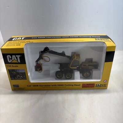 1/50 Scale Cat 580B Harvester W/ HH65 Cutting Head Diecast Model Norscot 55123 - Image 1 of 4