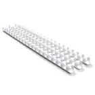 Plastikbinderücken Durchmesser 6 mm 8 mm 10 mm 12 mm Kapazität Weiß