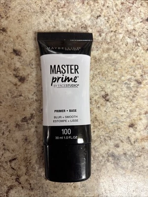 Maybelline Master Prime FaceStudio Primer Base 100 SMALL BUSINESS CAT LADY🍎🐈🍏 - Image 1 of 2