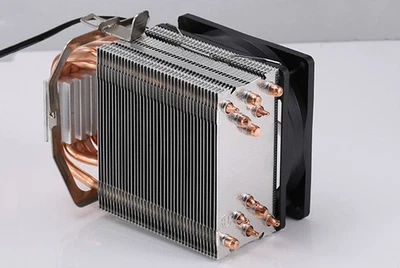 CPU Cooler Heatpipe Heatsink 4 Pin PWM Fan RGB LGA For Inter 12th - Image 1 of 4