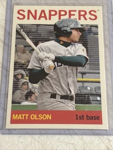 Topps Heritage Minors #92 2013 Matt Olson - Imagen 1 de 2